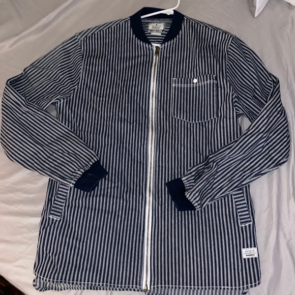 Striped Bomber Jacket - Picture 1 of 3